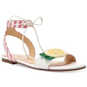 Katy Perry The Jessie Pink and White Gladiator Sandals